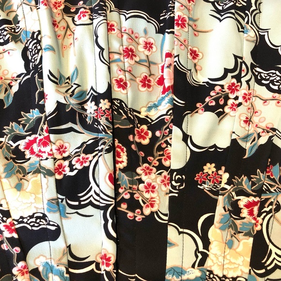 Vintage 90’s Charlotte Russe Floral Cherry Blossom Corset Top - M - Picture 2 of 12